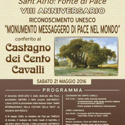 Sant Alfio - Riconoscimento Castagno dei cento cavalli